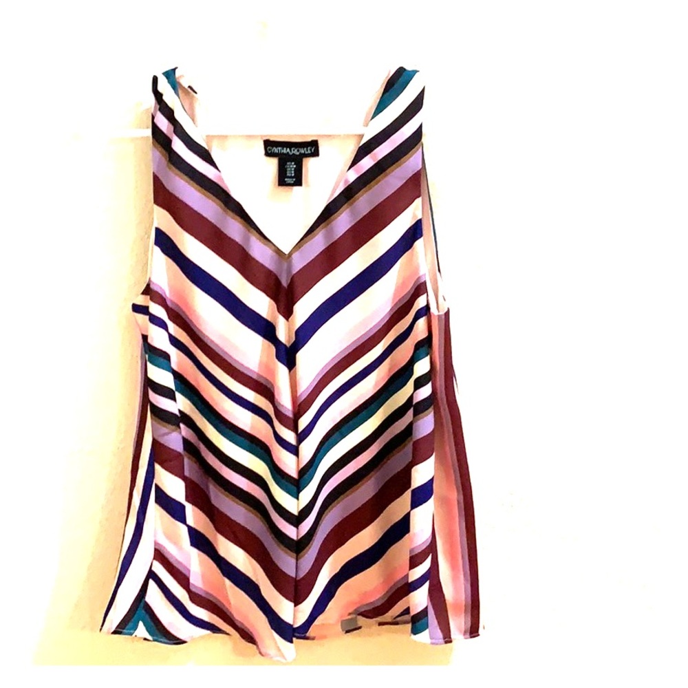 Cynthia Rowley multi color pink top